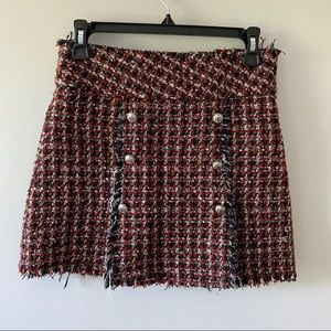 Zara Tweed Mini Skirt